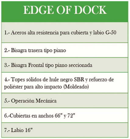 EQUIPAMIENTO PARA ANDENES